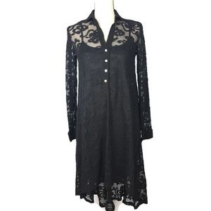 Altard State Black Lace Hi Low Dress D50242